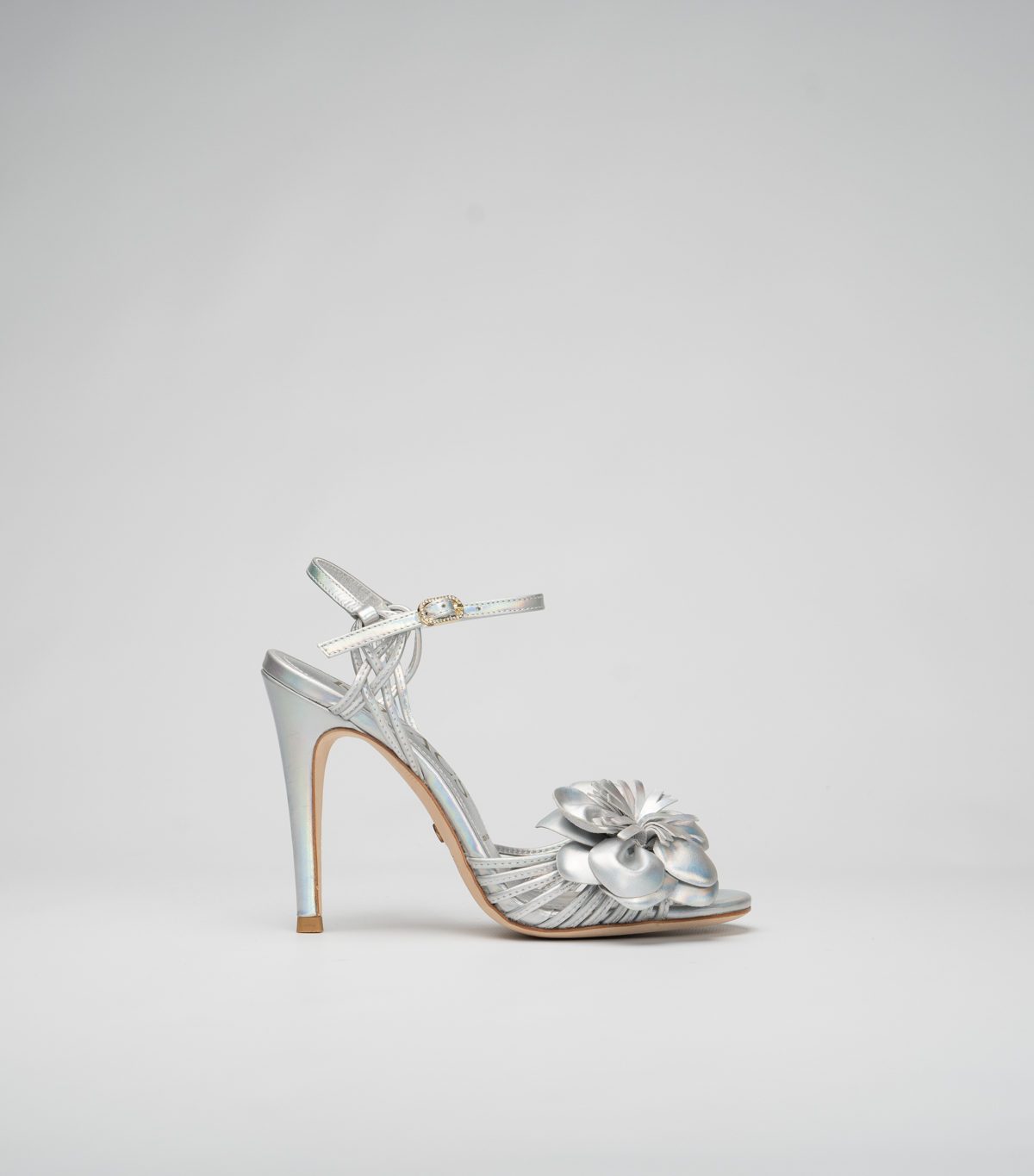 Martina K High Heel Irridescent Silver